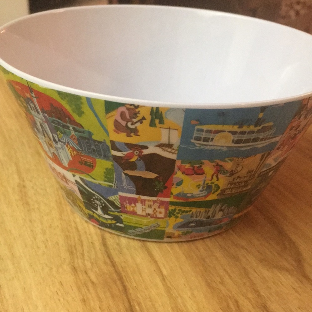 Disney magic kingdom map bowl